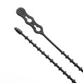 South Main Hardware 18-in  Double Loop Beaded 120-lb, Black, 10 Speciality Tie 222079